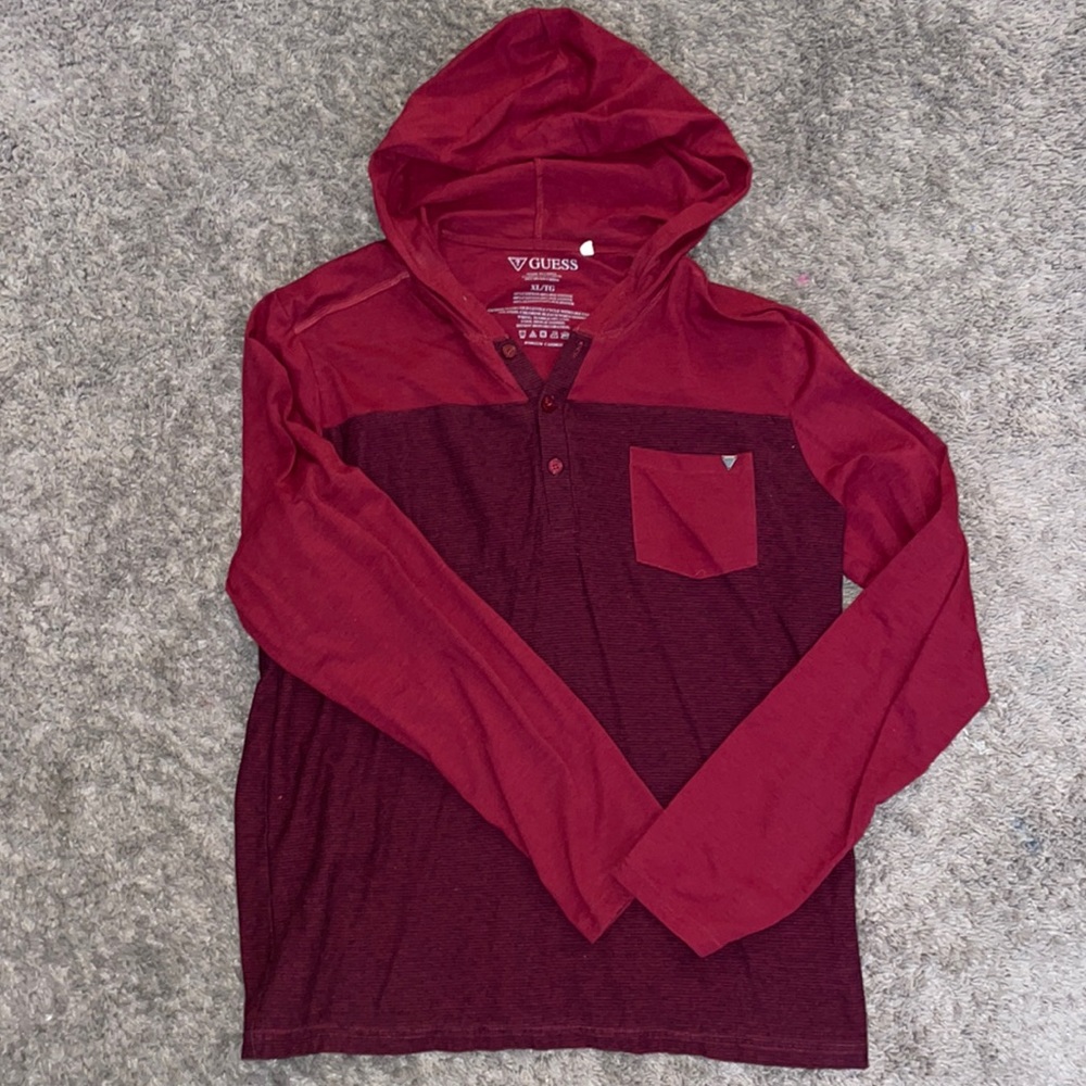 Guess long sleeve hooded top
